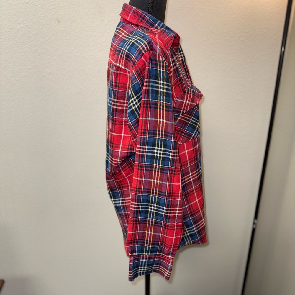 Vintage High Sierra by Mervyn's Red Plaid Flannel Shirt. Unisex. Medium - Picture 4 of 7